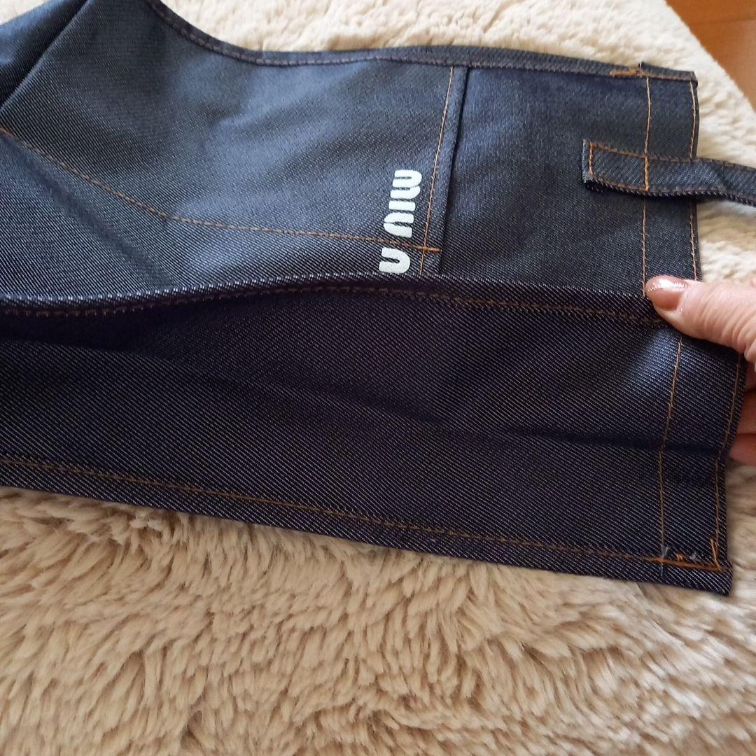 miumiu♡ノベルティトートバッグ♡デニムコーティング♡1点のみ