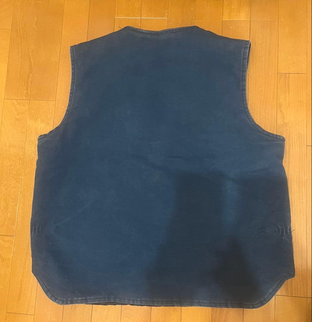 グ*ド様 希少　Carhartt ネイビー ジップアップベスト　90s