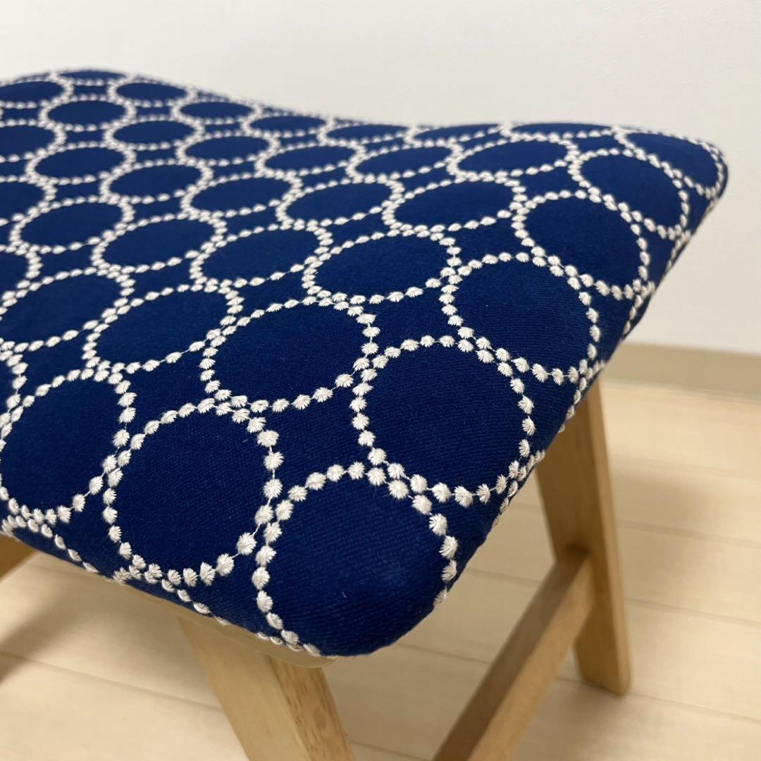 ミナペルホネン dop タンバリン l4 スクエア スツール【ネイビー】椅子