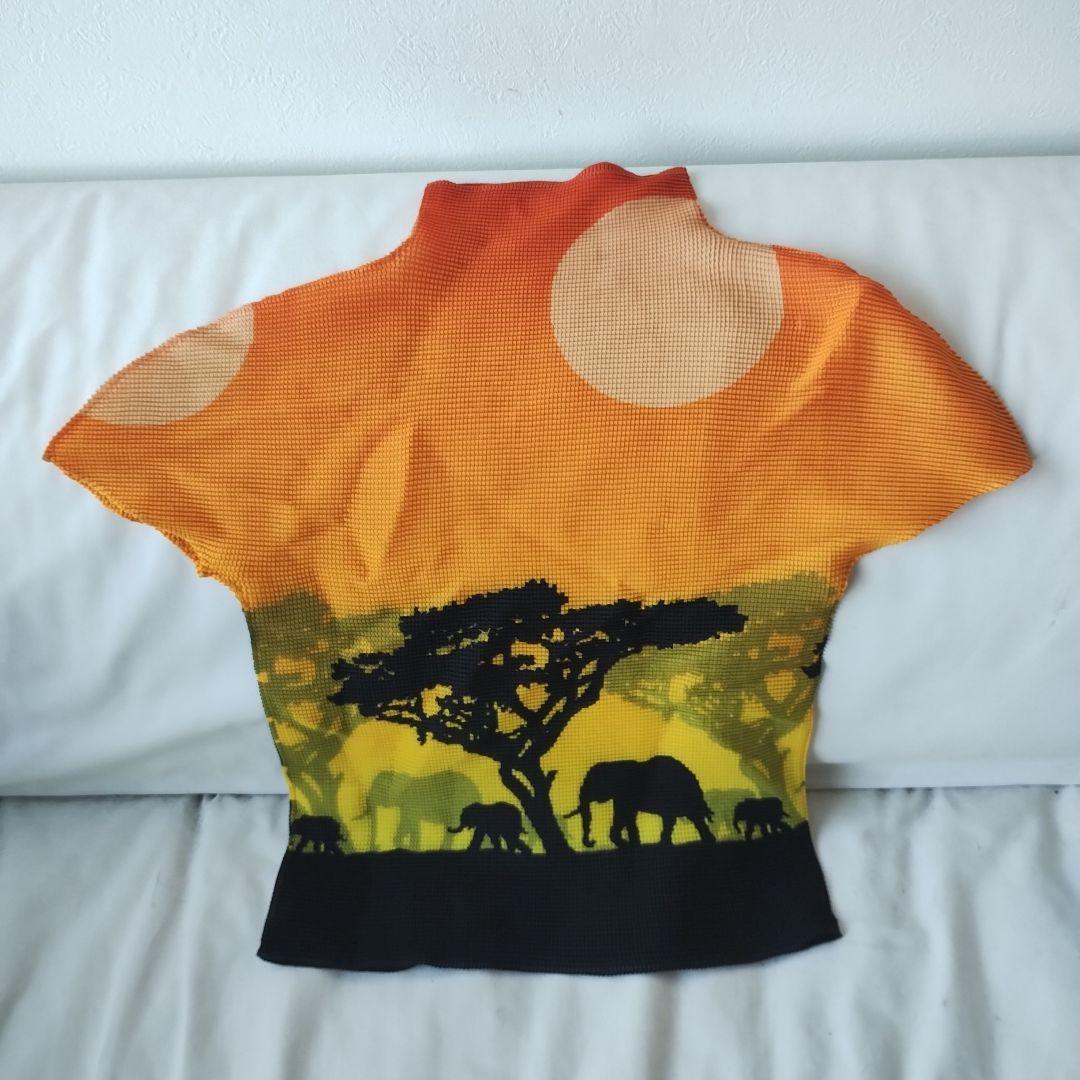 me ISSEY MIYAKE ワッフルプリーツカットソー　半袖