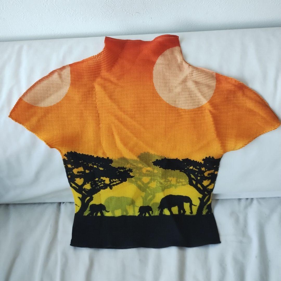 me ISSEY MIYAKE ワッフルプリーツカットソー　半袖