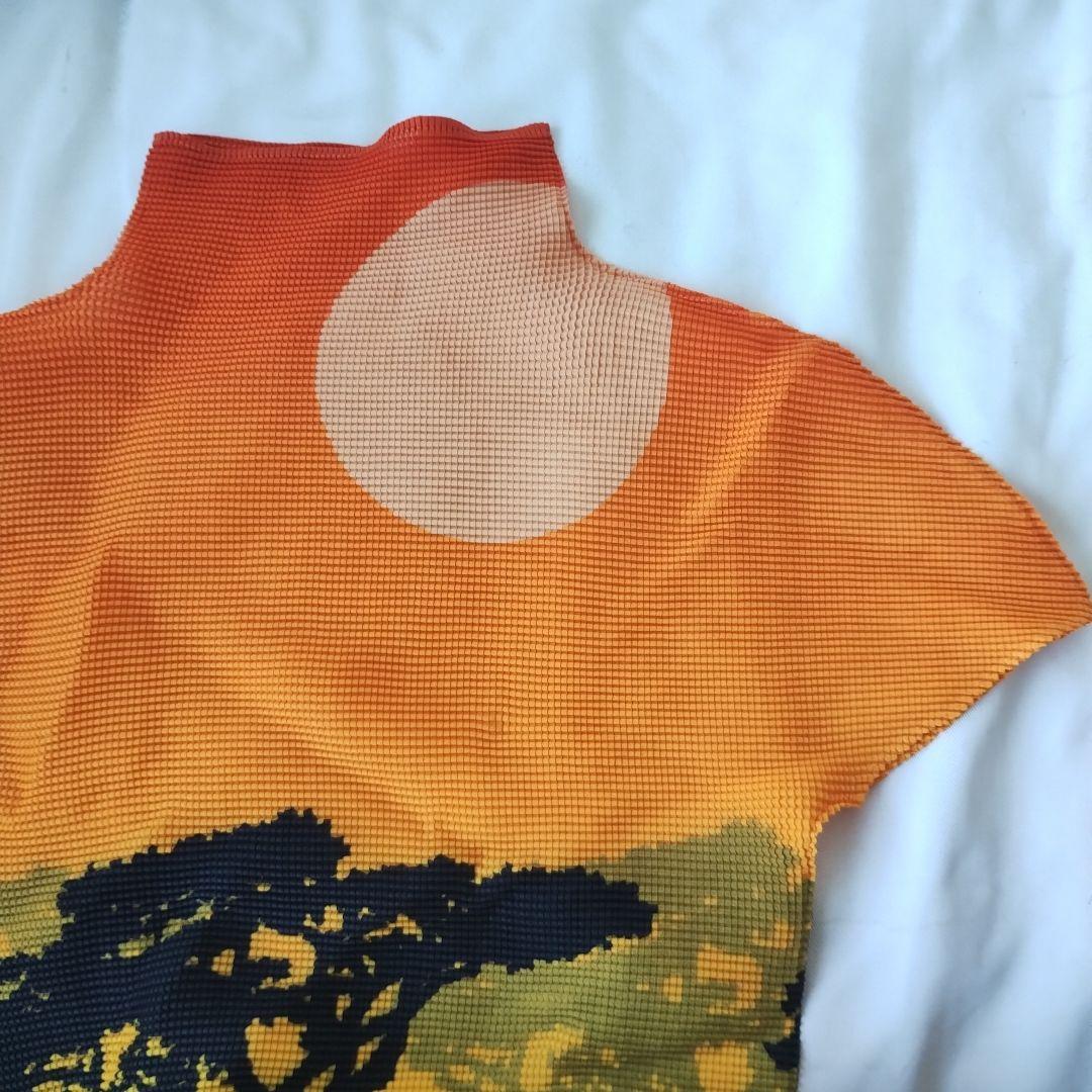 me ISSEY MIYAKE ワッフルプリーツカットソー　半袖