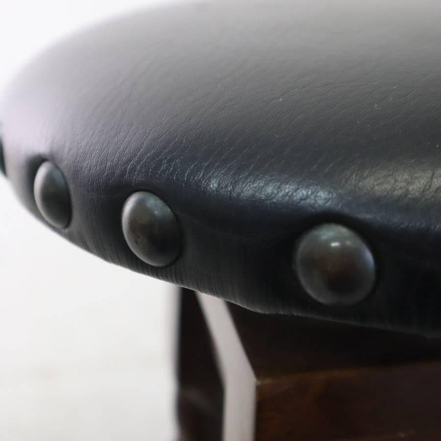 値下イタリア製 座面回転 バースツール ツイストレッグ アンティーク調 3