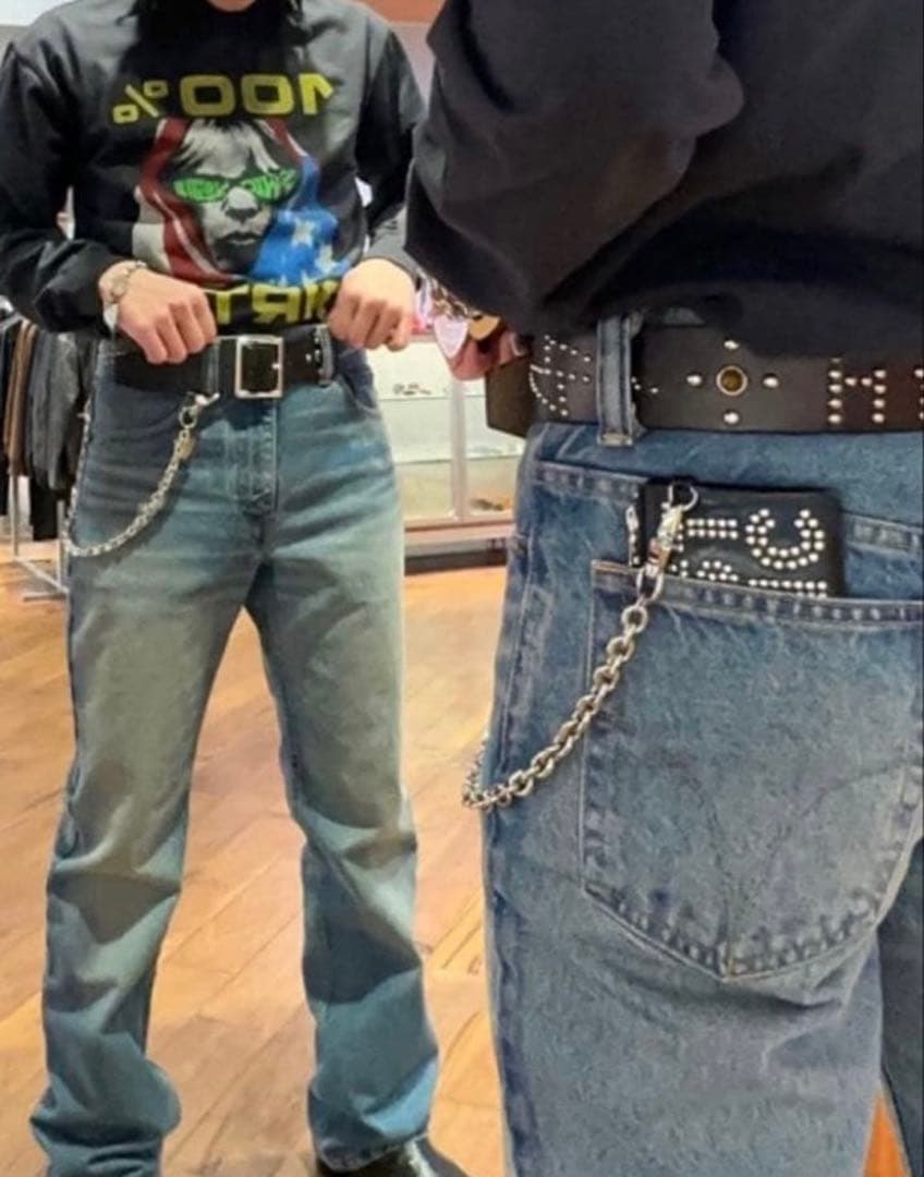 新品未使用品ヒステリックグラマーウォレットチェーンギターガールhysteric