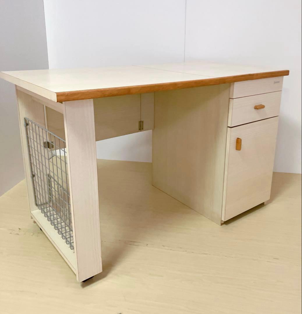 brother ブラザー　バタフライテーブル　作業台　コンセント穴付き　木製