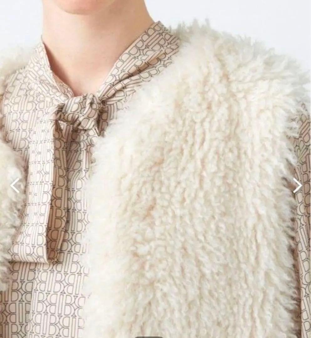 トゥモローランド ボールジィ Ballsey プードルファー クルーネックジレ