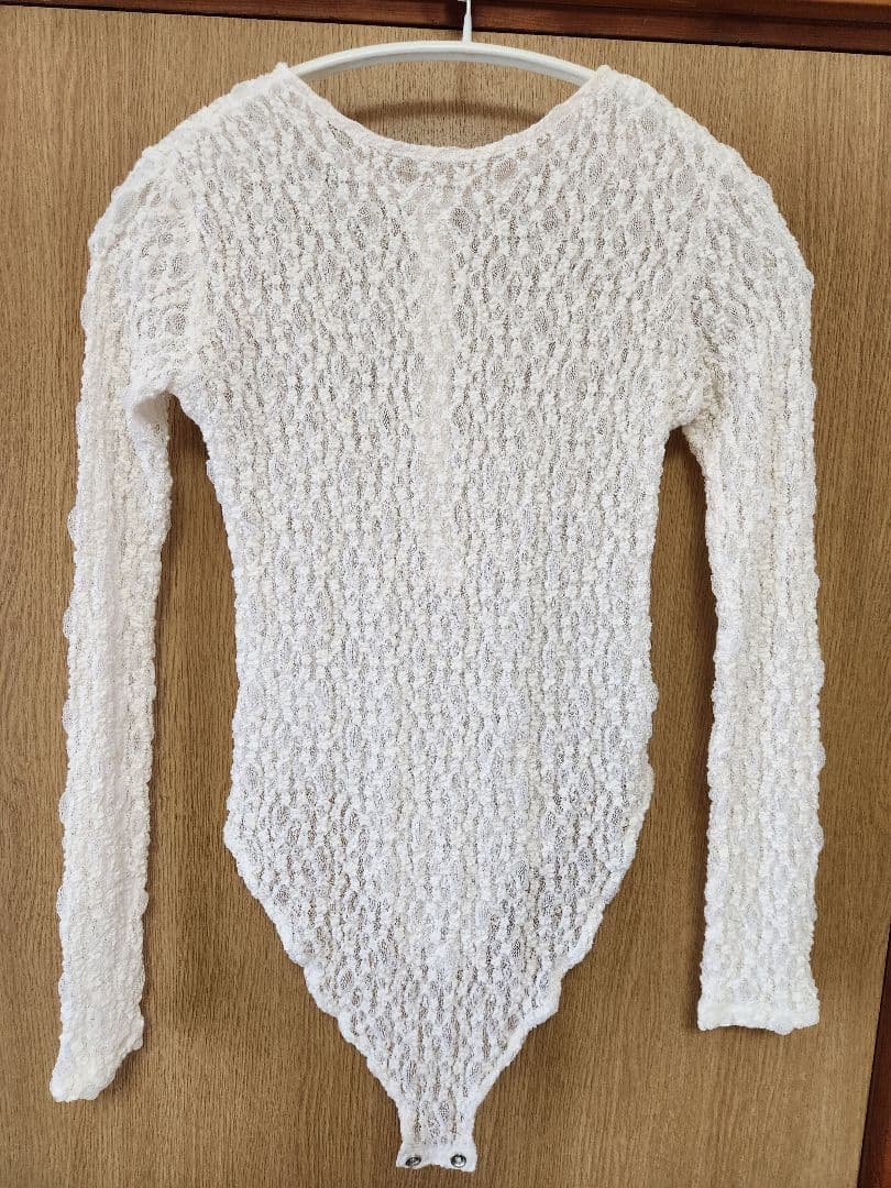 carla レースボディスーツ ホワイト