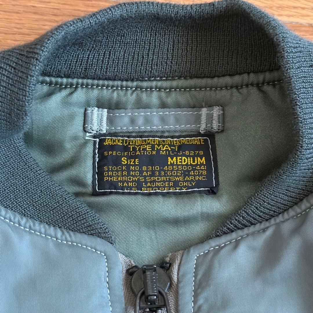 PHERROW'S MA-1 フライトジャケット M フェローズ セージ