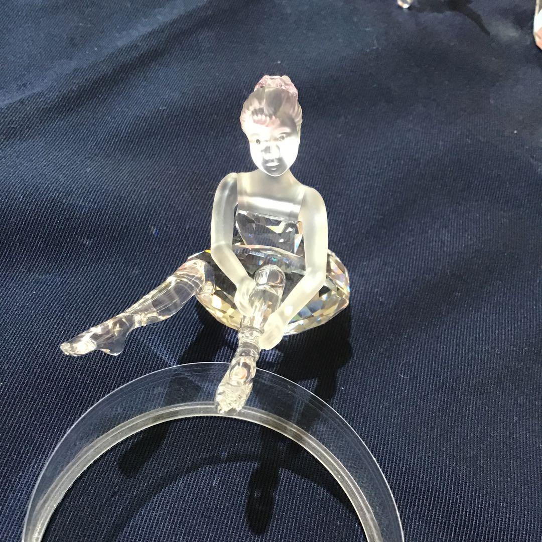 4121699 ガラス細工 スワロフスキー まとめて ヤングバレリーナ フクロウ