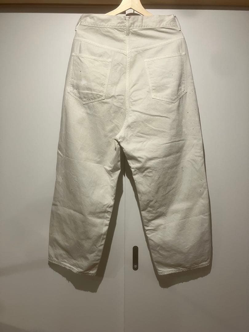 パンツ ANCELLM DAMAGE WIDE 5P DENIM PANTS