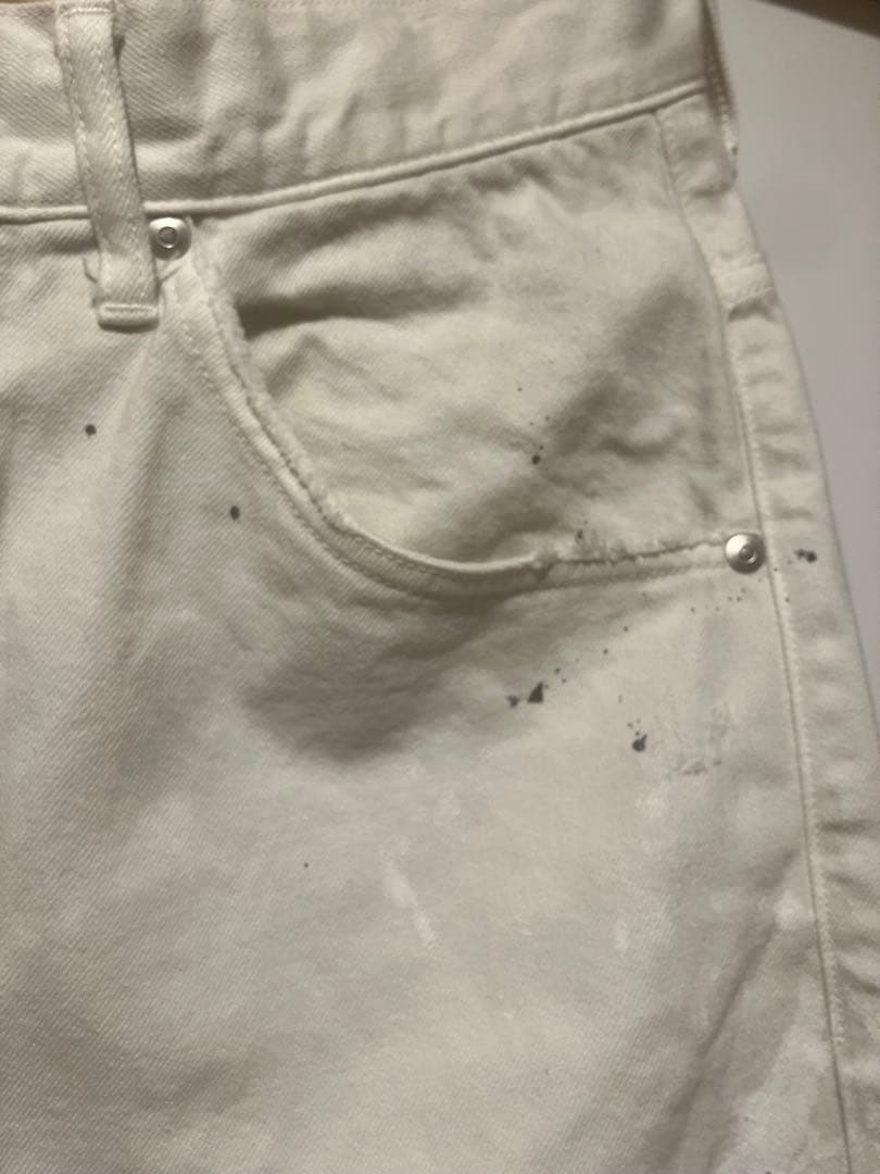 パンツ ANCELLM DAMAGE WIDE 5P DENIM PANTS