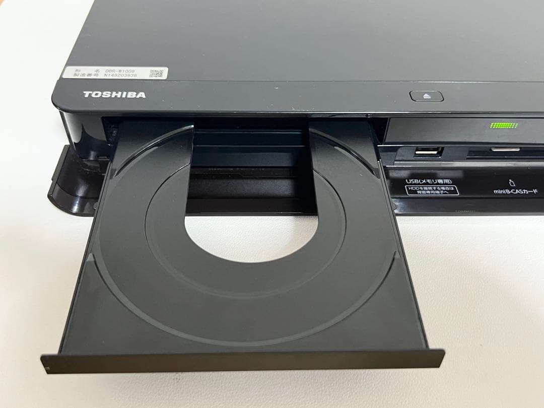 TOSHIBA ブルーレイレコーダー REGZA DBR-W1009 リモコン付