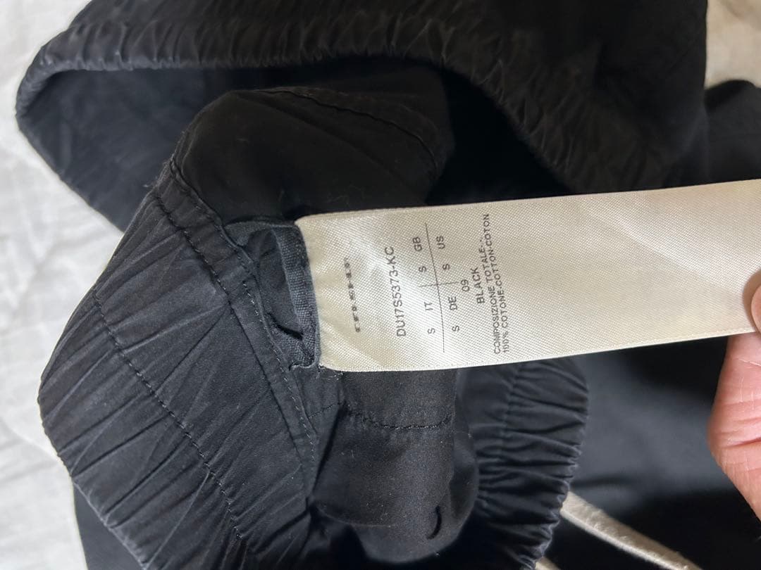 リックオウエンスダークシャドウ パンツ S ブラック