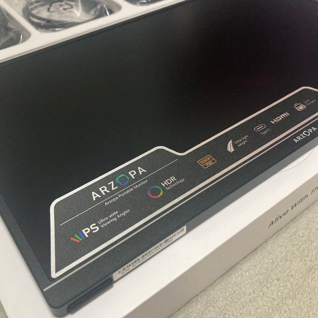 ARZOPAモバイルモニター14インチ モバイルディスプレイ 使用1日のみ