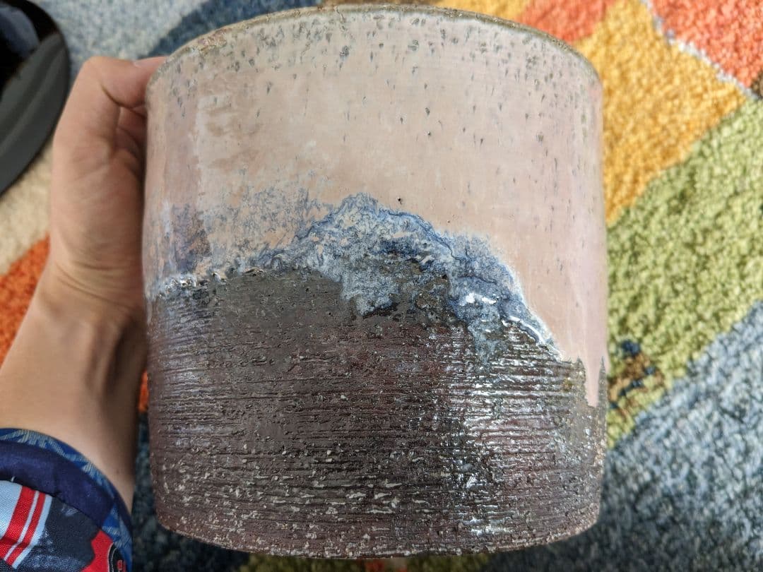 す*り様 【お値下げ】波多野善蔵　萩灰被水指　茶道具