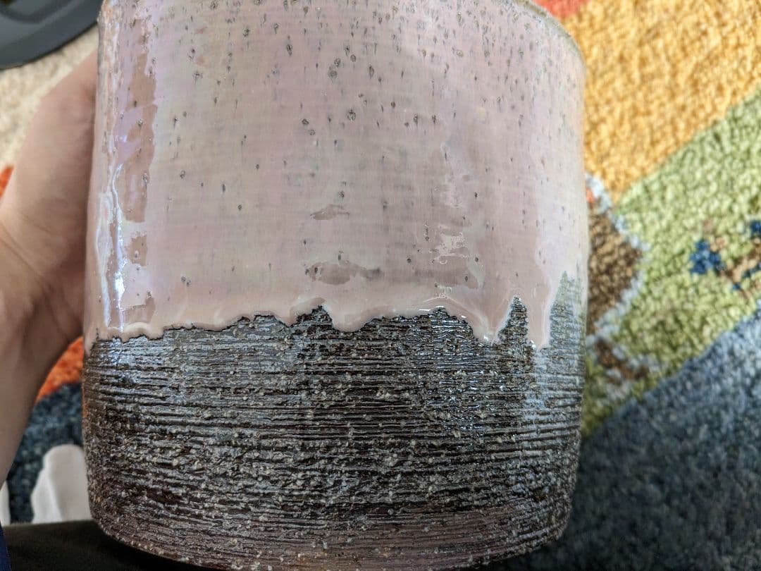 す*り様 【お値下げ】波多野善蔵　萩灰被水指　茶道具