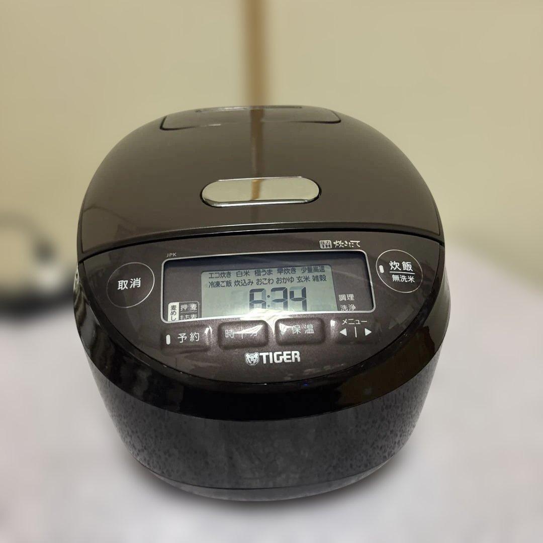 TIGER 圧力IH炊飯器JPK-B100ブラウン20年日本製
