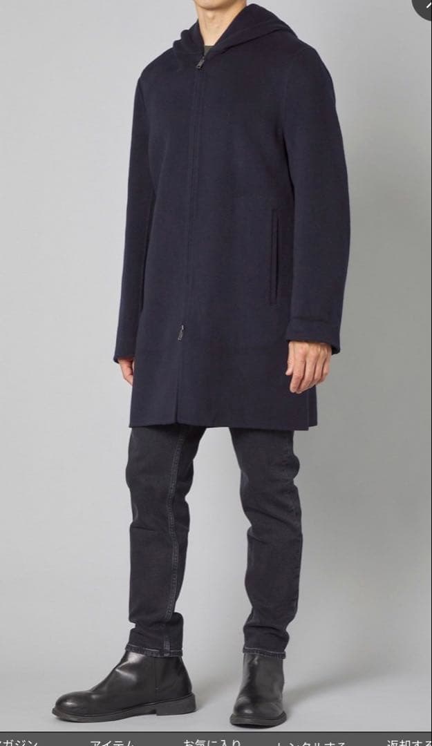 セオリーメンズフードコート　ネイビー