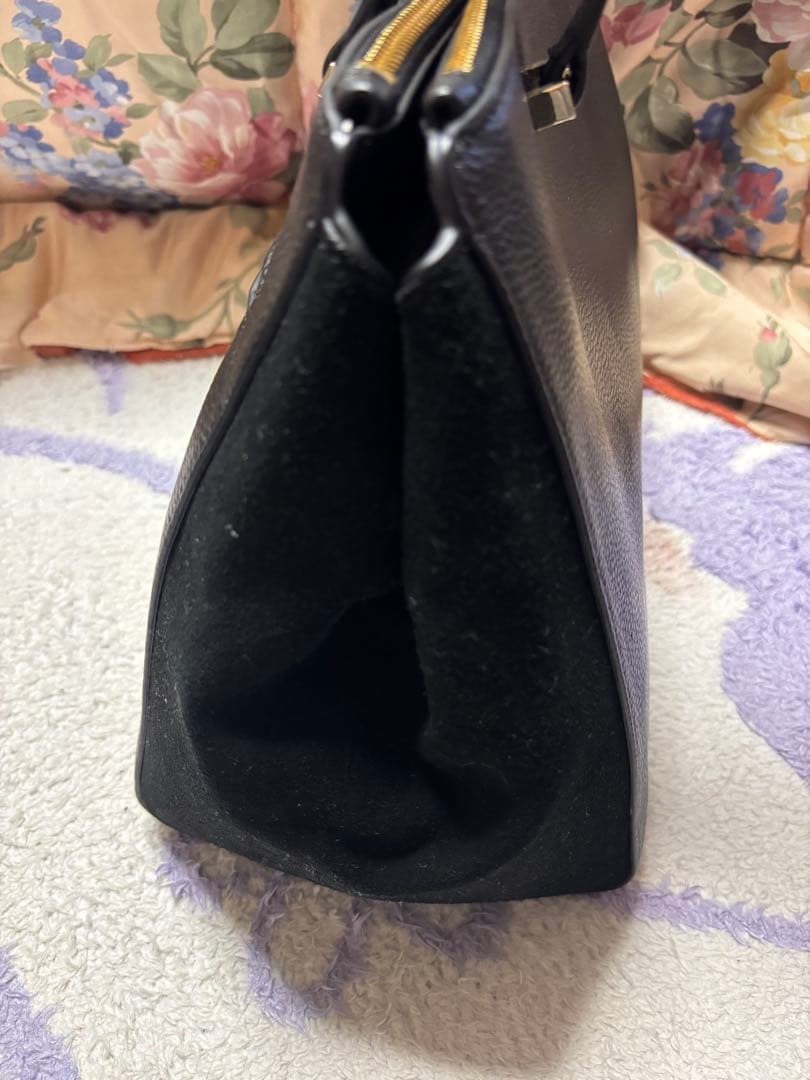 未使用品　kate spade 黒 レザー トートバッグ A4 大容量