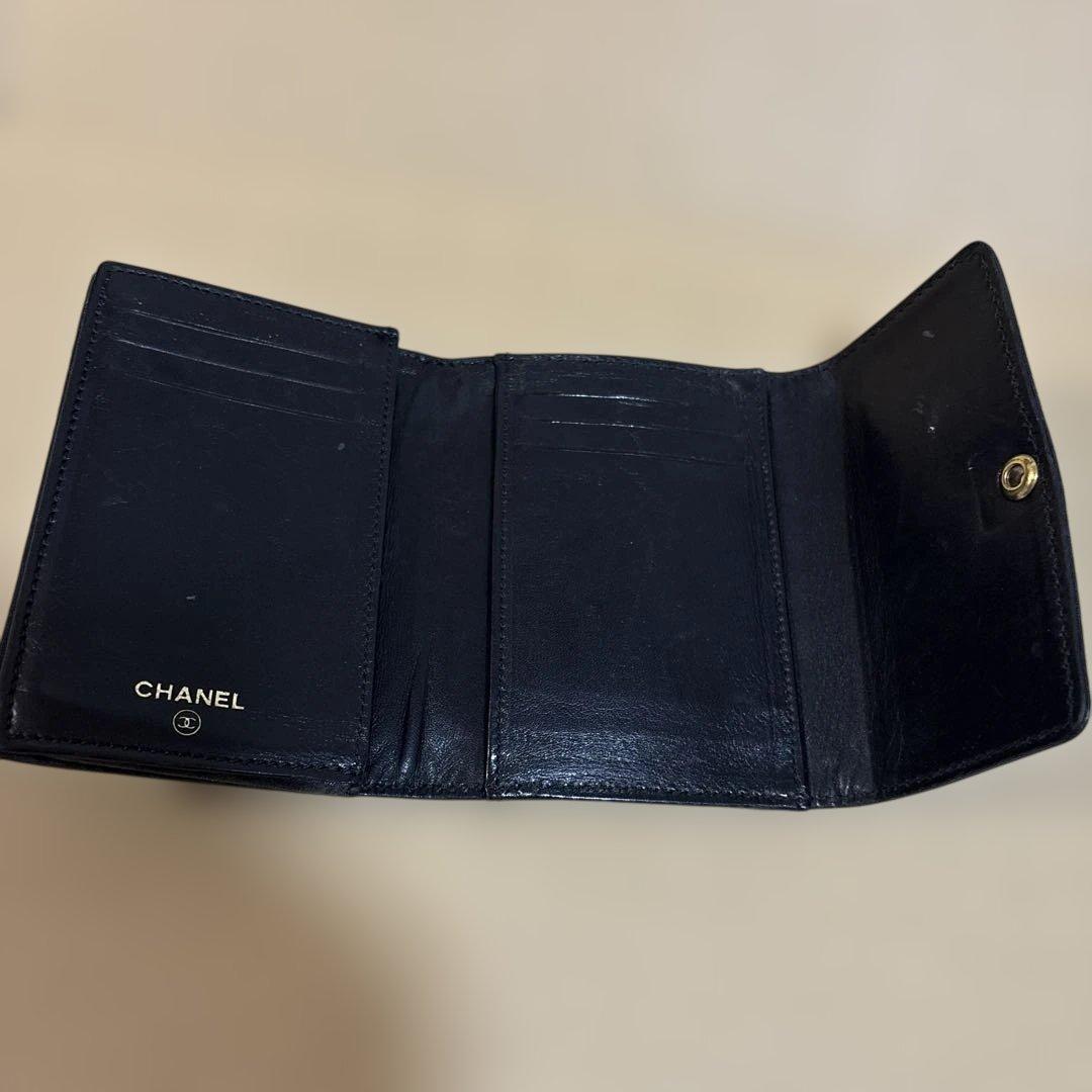 CHANEL シャネル　財布 名刺入れ　黒　ブラック ゴールド金具 ココマーク