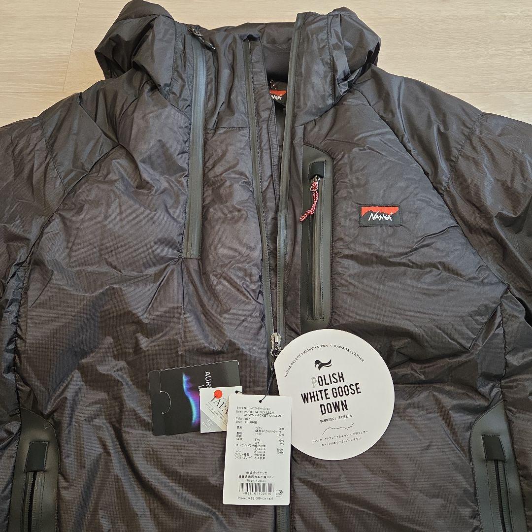 NANGA ブラックライトダウンジャケットミカミ LLサイズ