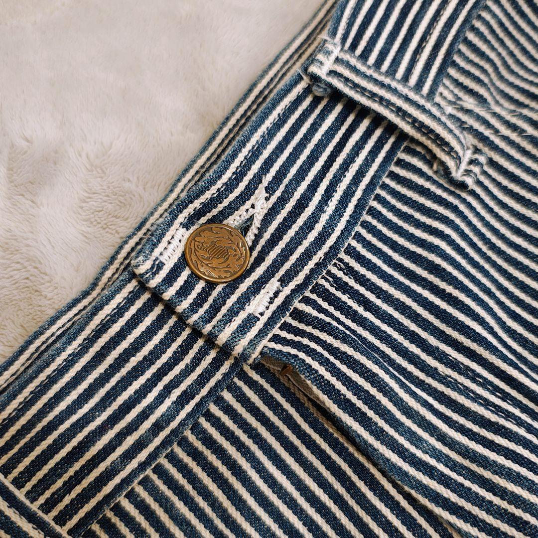 美品 スタンレー usa製 ペインターパンツ ワークパンツ ヒッコリーw32