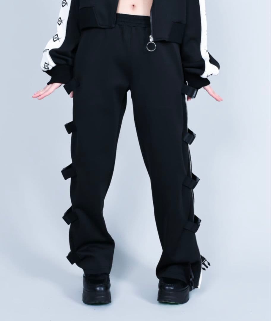 REFLEM / ベルト付きサイドZIPパンツ