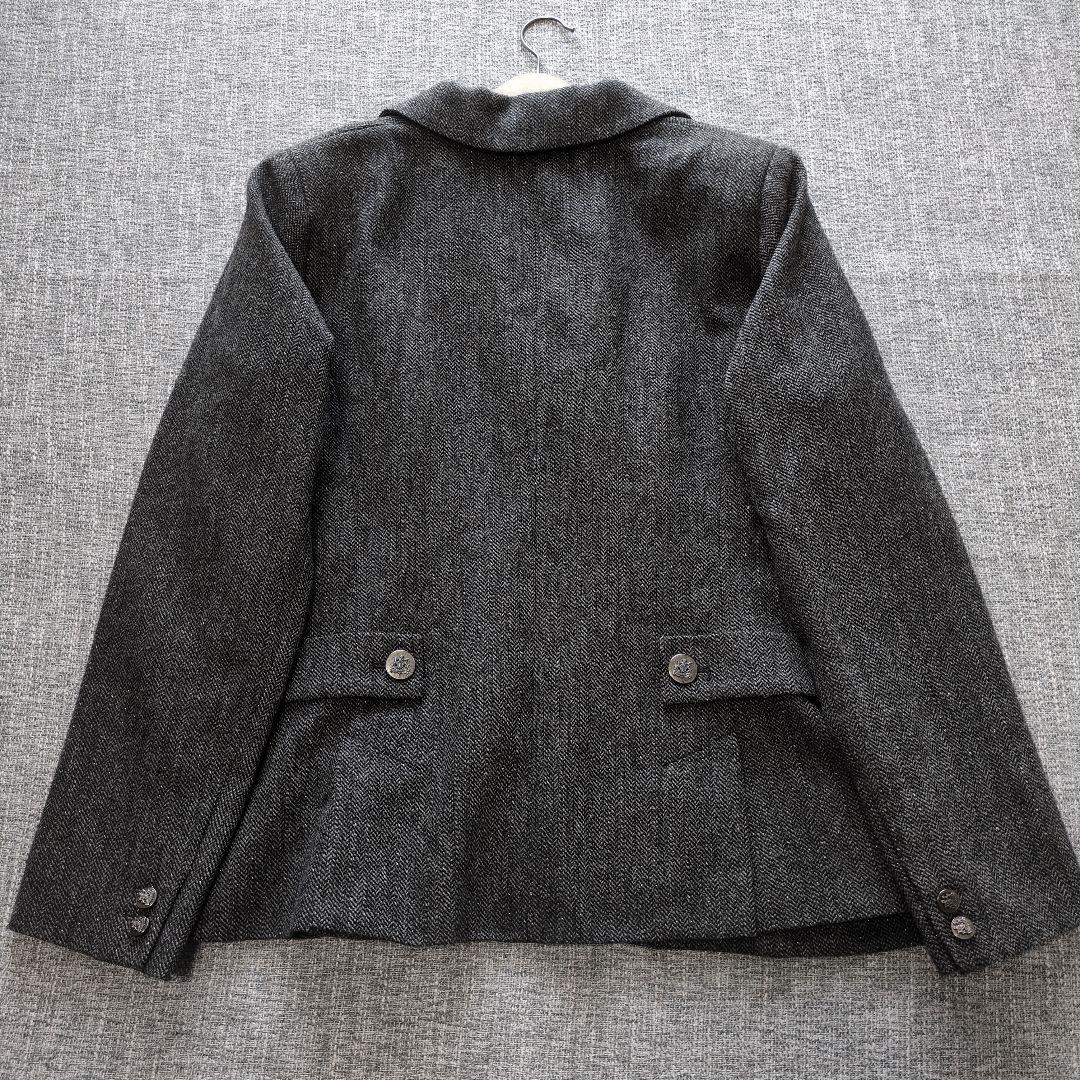 マックスマーラ　マリナリナルディ　ヘリンボーン　ラメ糸　テーラードジャケット