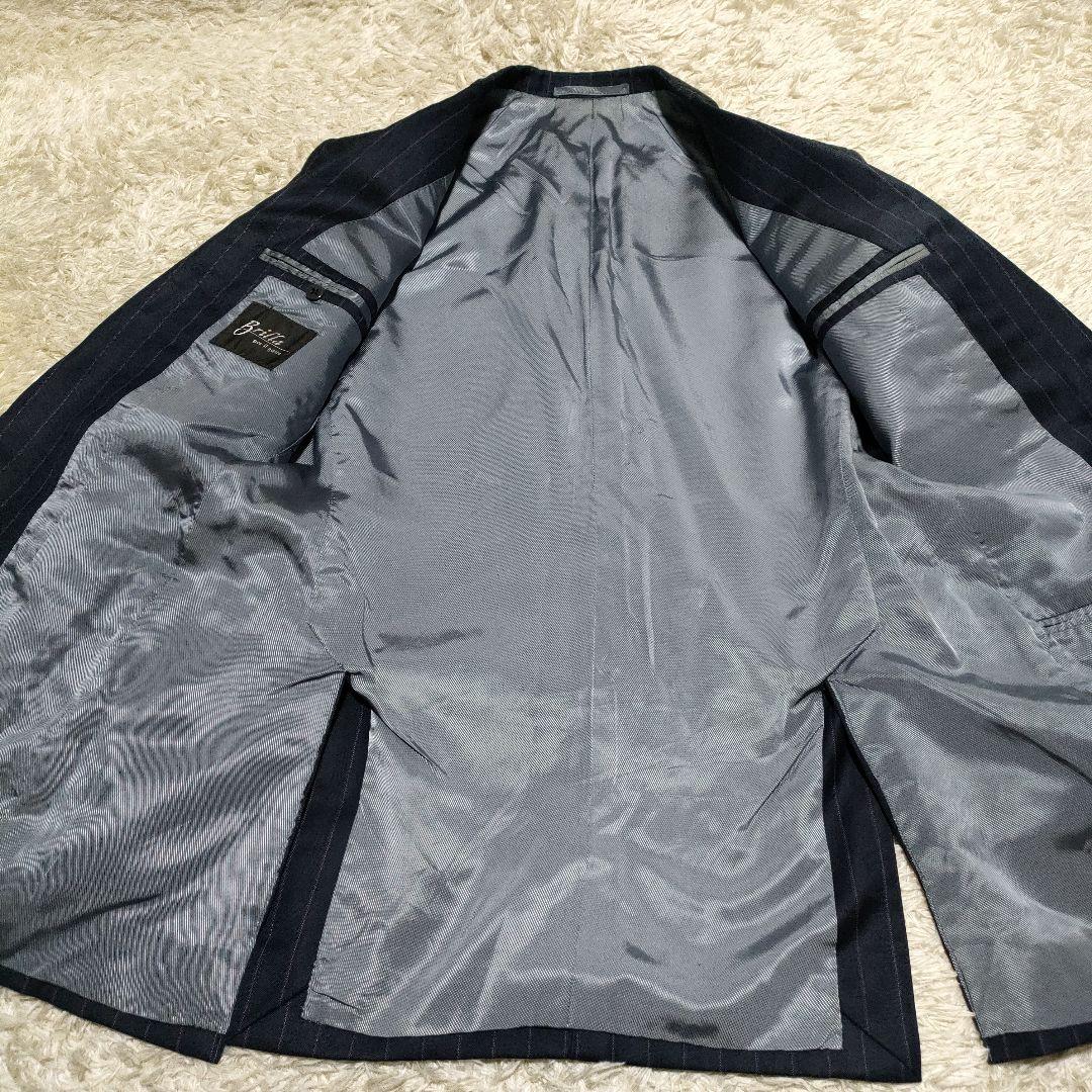 Brilla per il gusto メンズスーツ　ネイビーストライプ　44