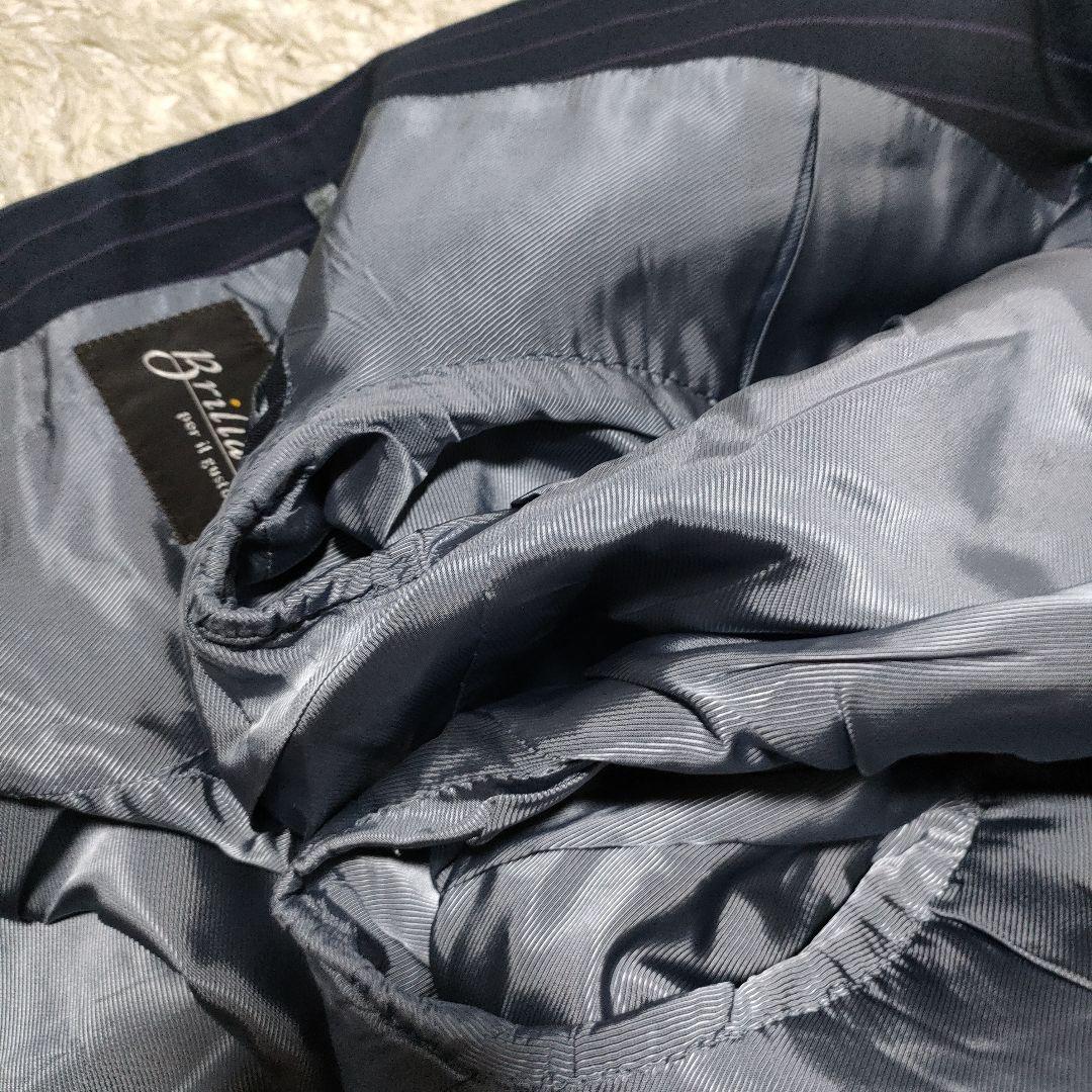 Brilla per il gusto メンズスーツ　ネイビーストライプ　44