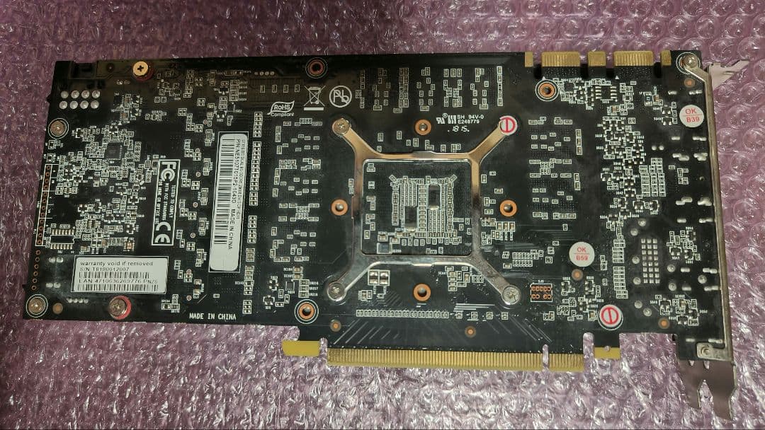 ジャンク PALIT GTX 1070ti DUAL 8G 動作確認済み ①