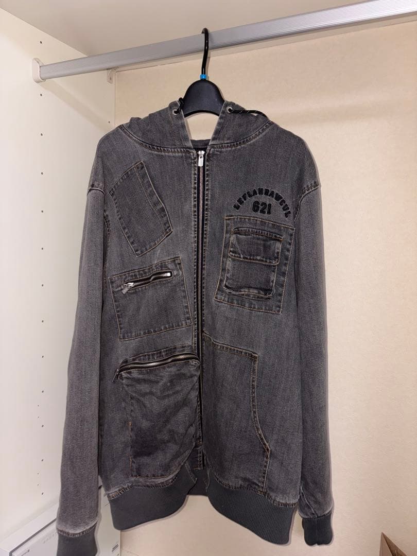LEFLAH レフラー　デニムフードジャケット　XL