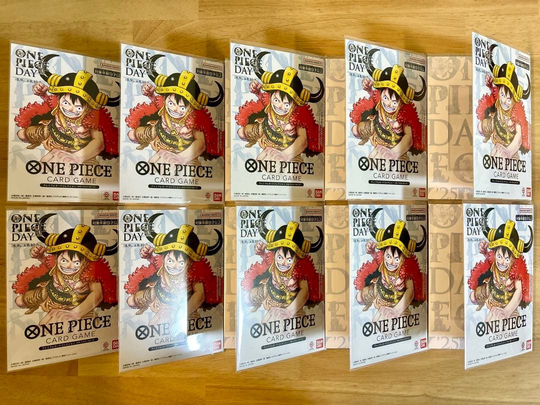 ONE PIECE DAY 25 ドン カード×10プレミアムカードコレクション