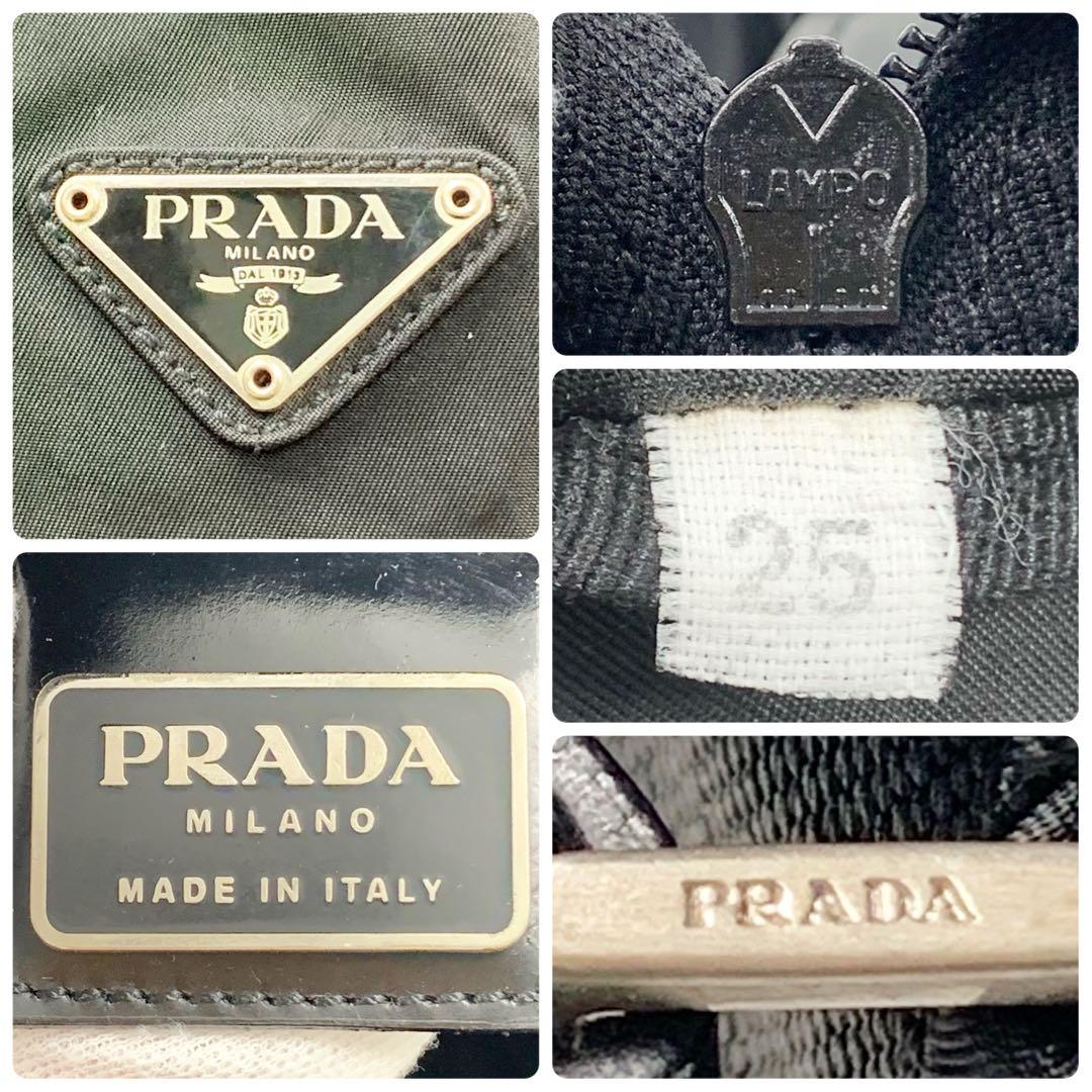 【✨美品✨】プラダ ボストンバッグ 2way 三角ロゴ ナイロン ブラック