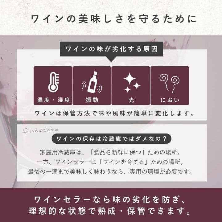 ワインセラー コンプレッサー式 24本収納