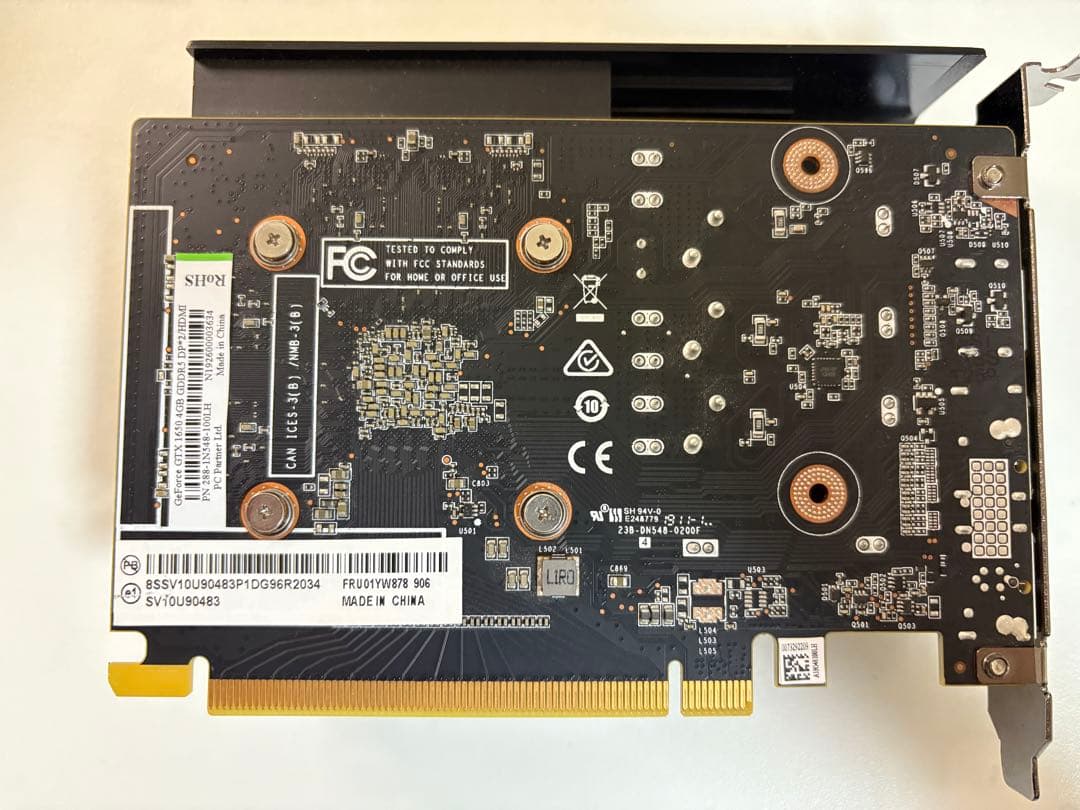 グラフィックボード・グラボ・ビデオカード Lenovo GeForce GTX1650 4GB GDDR5