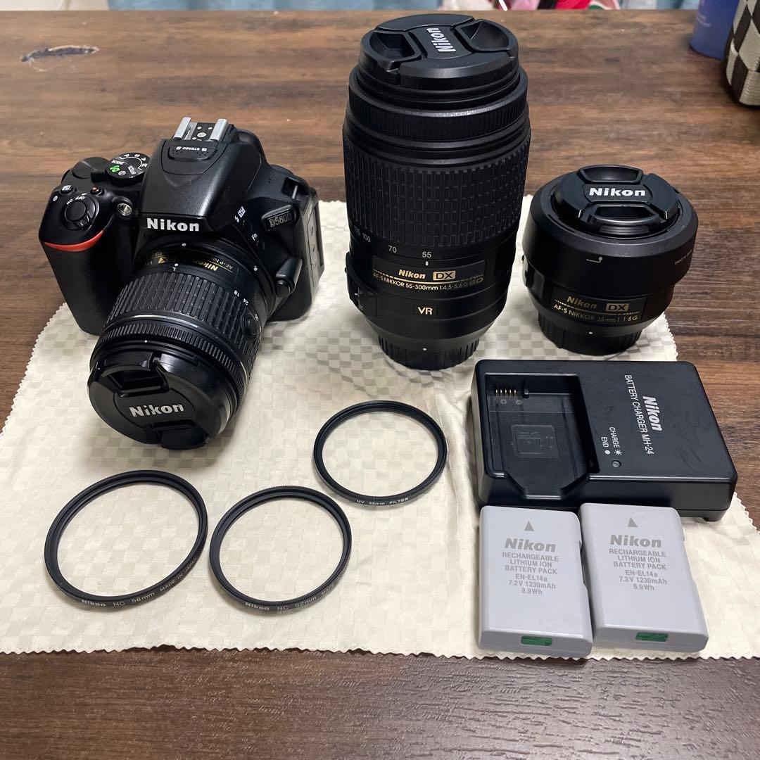 Nikon D5600 ダブルズームレンズキット+35mm1.8G セット