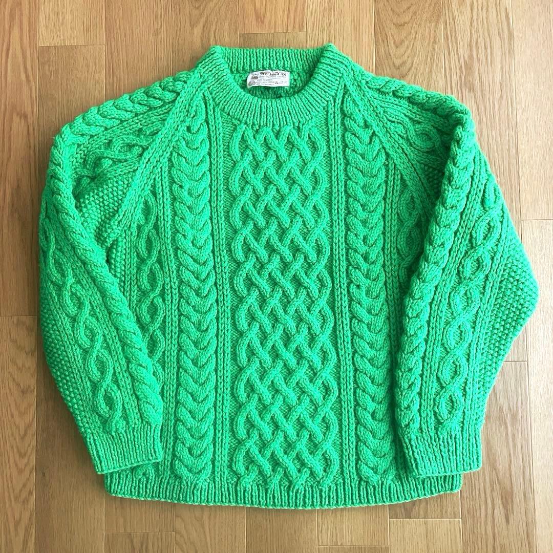 インバーアランINVERALLAN ニット　茶タグ　ケーブル編み