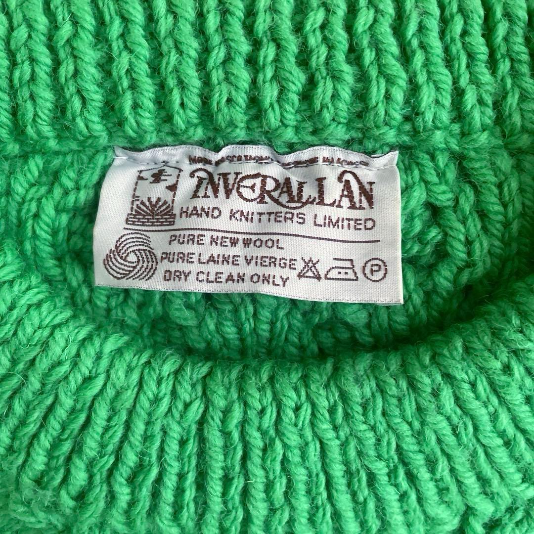 インバーアランINVERALLAN ニット　茶タグ　ケーブル編み