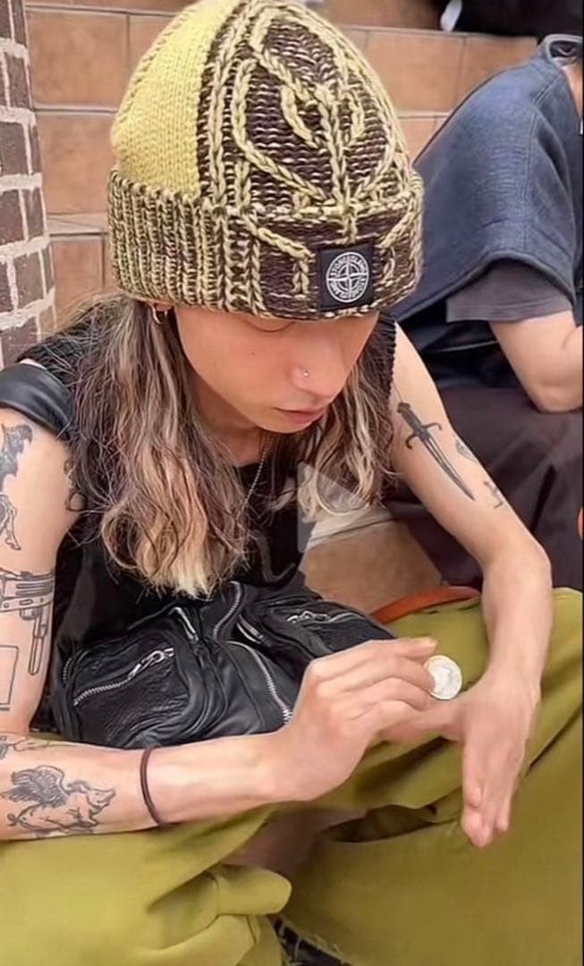 stone  激レア　ビーニー　ニット帽　y2k archive