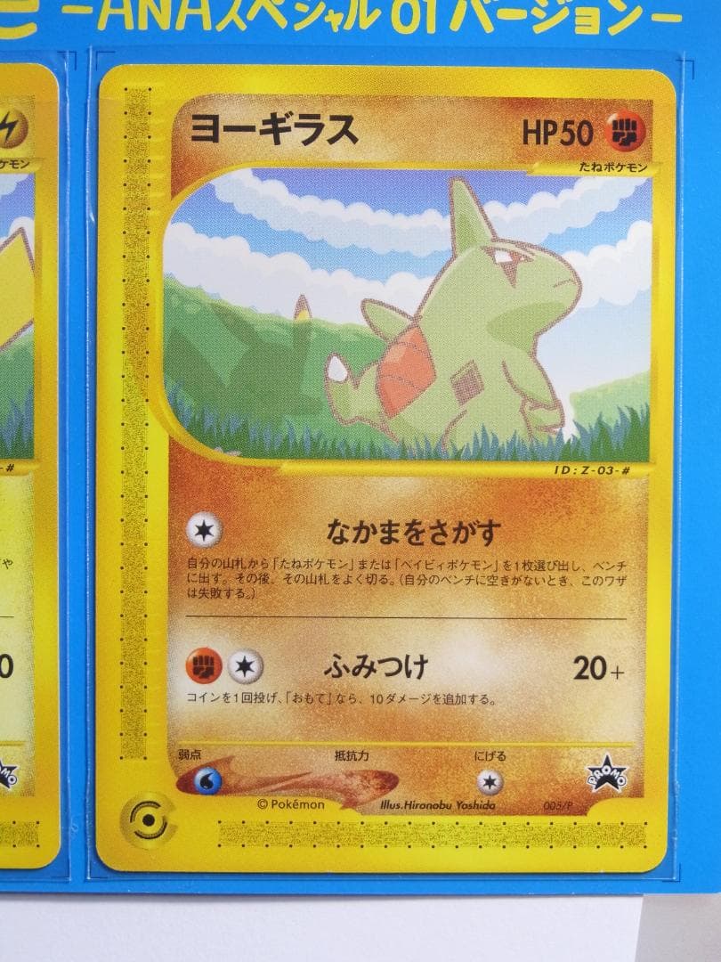 ポケモン　ピカチュウ、ヨーギラス　ANA'S ピカ夏ですよキャンペーン　台紙付き