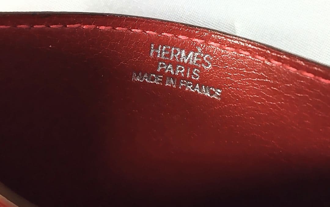 エルメス 正規品 ポルクロールレザー 名刺入れ カードホルダー