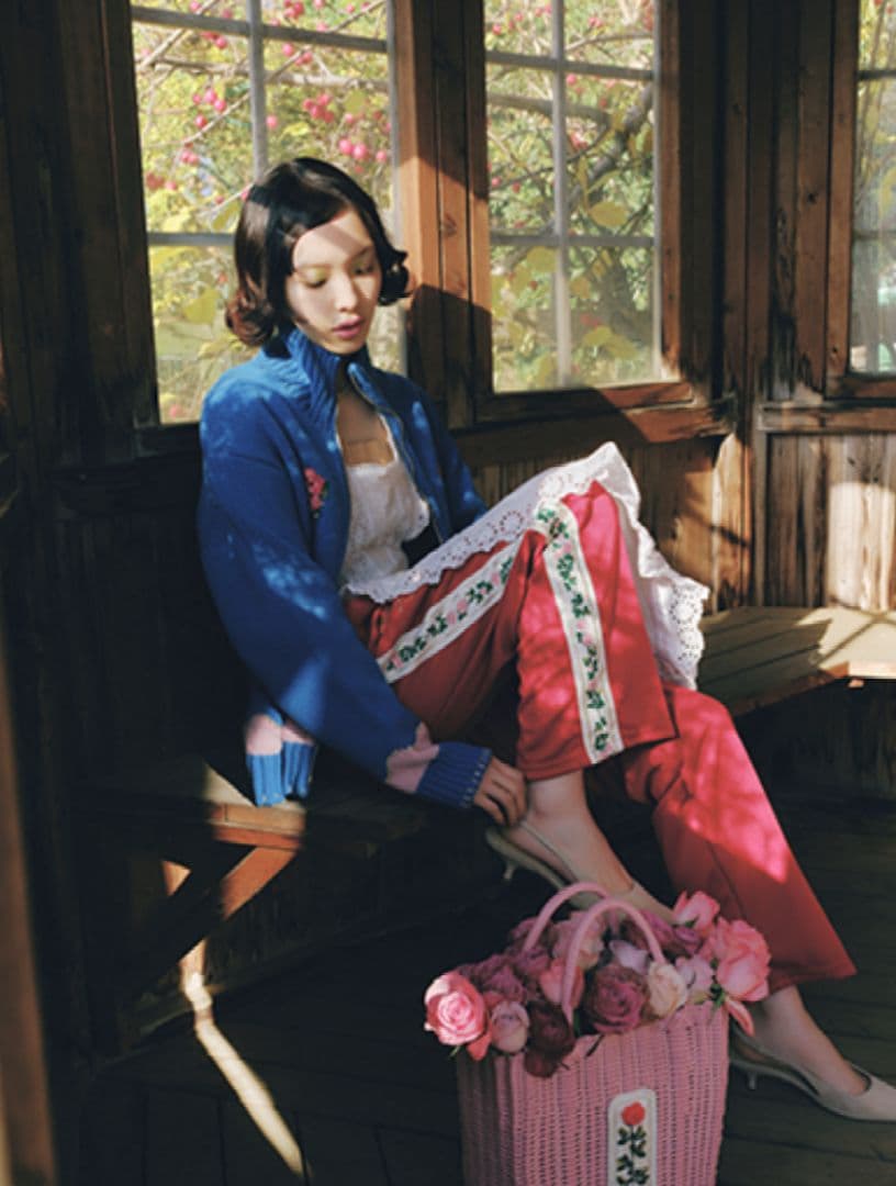 ビームス × ルルメリー RURU MARY'S ジャカードニットアウター