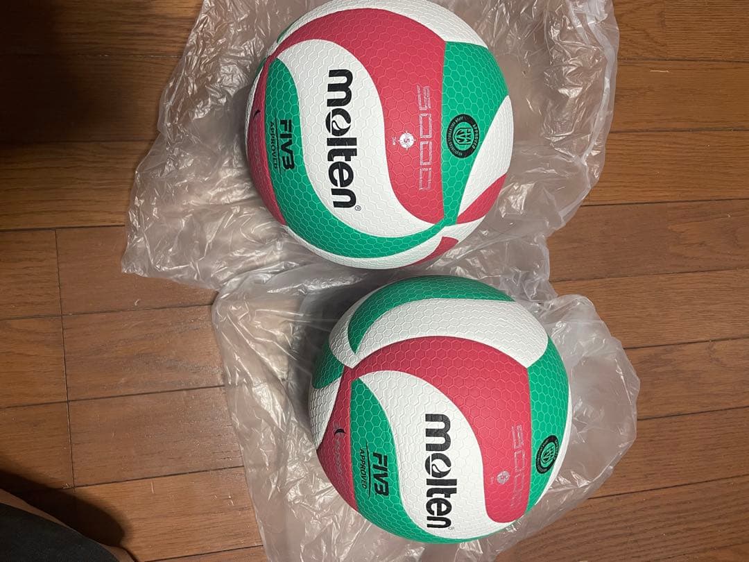 フリスタテック バレーボール5000（5号球・人工皮革）(未使用)2個セット