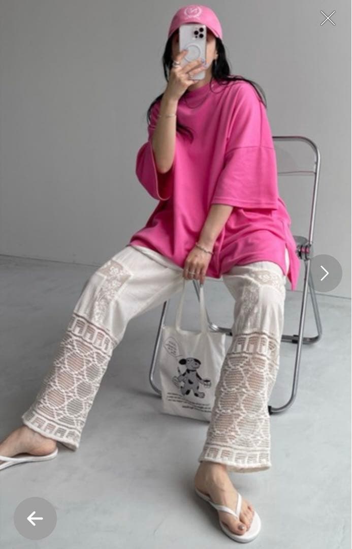 パンツ wee9s vintage like lace pants