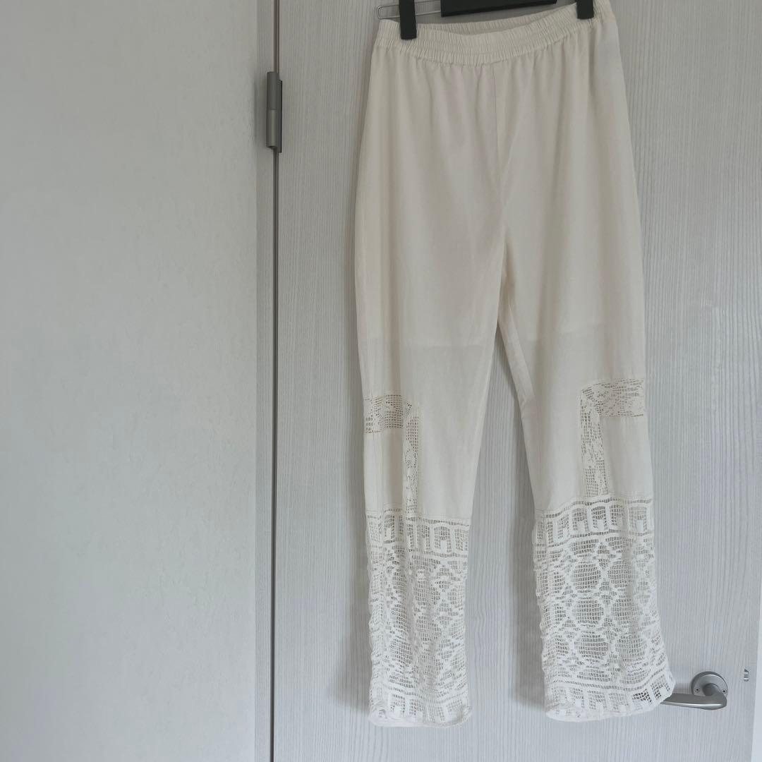 パンツ wee9s vintage like lace pants