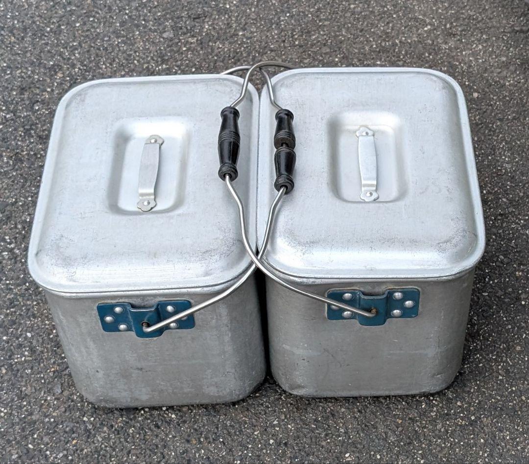 レトロ マツタカ アルミ製 アルマイト箱　アルミBOX バッカン 給食箱