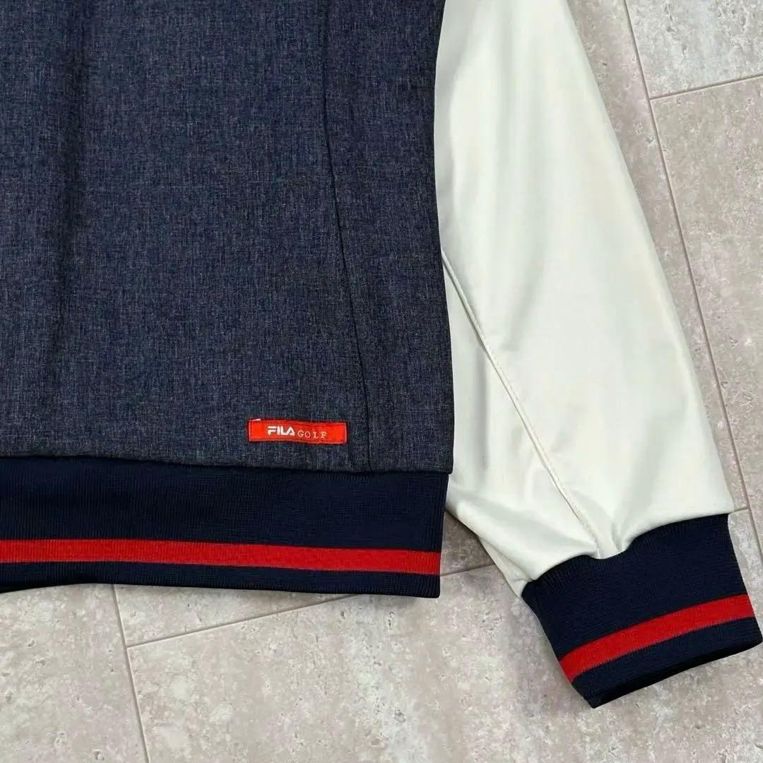 【フィラゴルフ】ジャケット　ブルゾン　4Lサイズ　ネイビー　裏地フリース