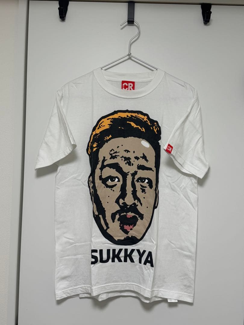 わいわい YY誕生日グッズ CR　デコデコ俺デコ顔デカ Ｔシャツ　白　Mサイズ