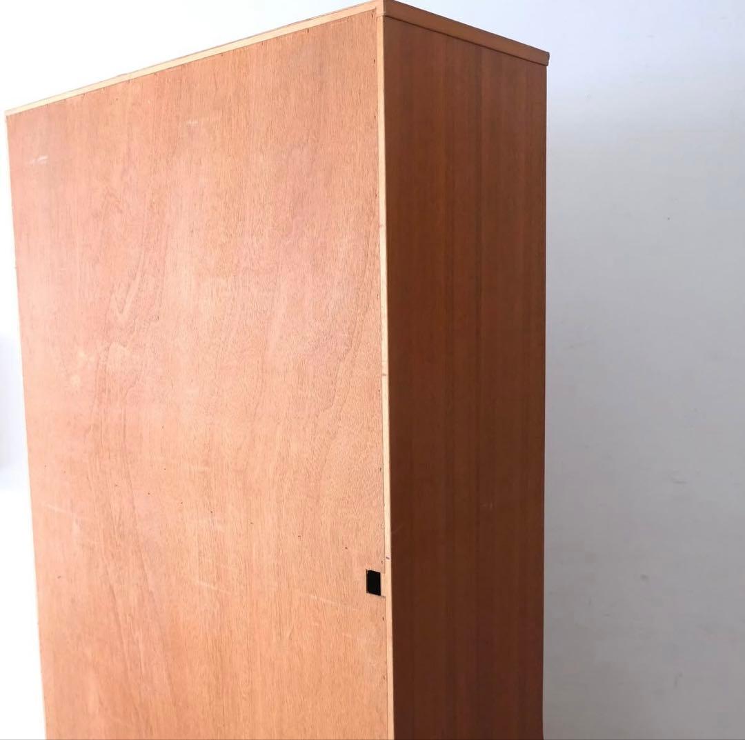 チーク ライティングビューロー/ガラスキャビネット